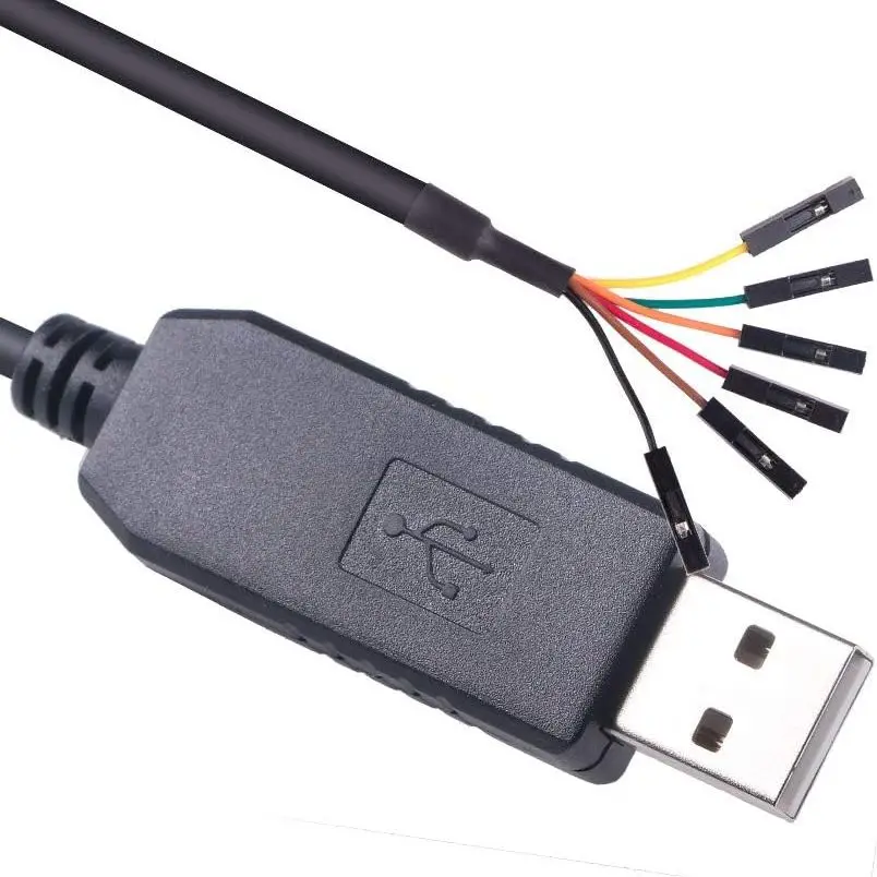 

USB to 3.3v TTL Serial Cable 6P Dupont Header UART Converter CP2102 6 Pins 3V3 1.8m