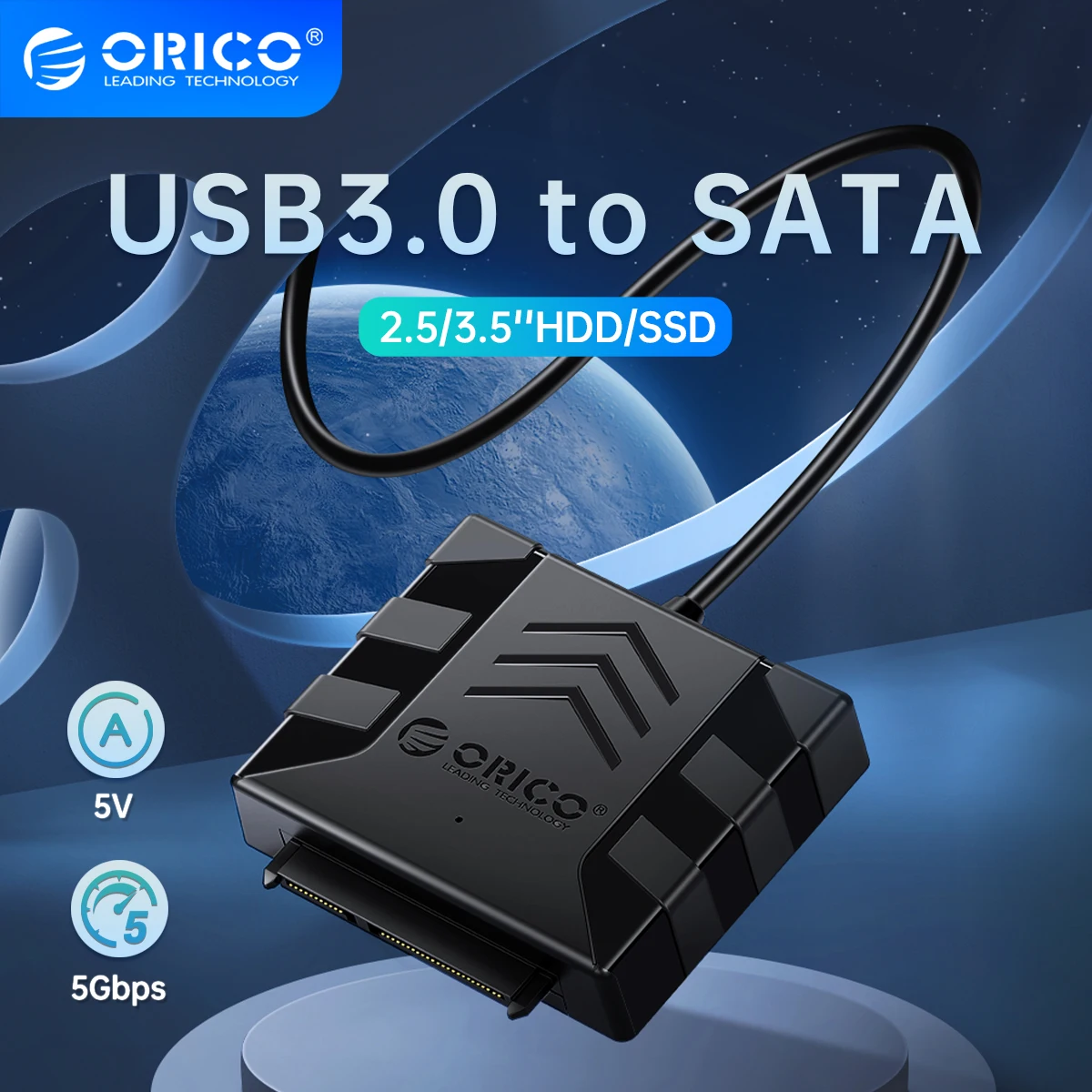  ORICO SATA конвертер USB 3,0 к SATA кабель 5 Гбит/с SATA адаптер для 2,5/3,5 ''HDD/SSD Внешний жесткий диск 