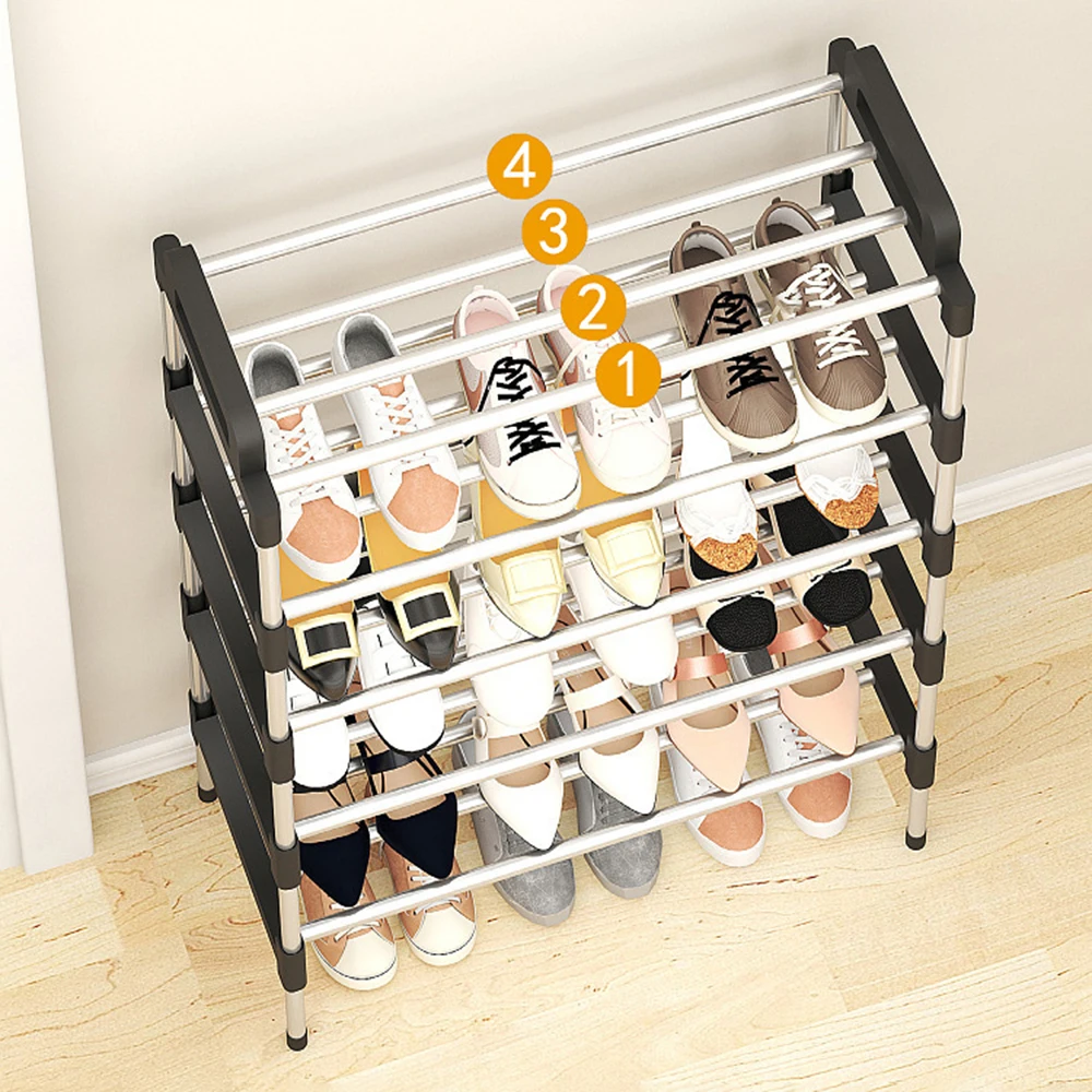 Simple Shoe Rack Multi Layer Dustproof Household Doorstep Shoe Cabinet Storage Space Saving Assembly Of Small Rack