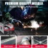 MIG Welder 140Amp, Flux Core MIG Welder/Stick 2 in 1 Welding Machine, Welder Machine 110V With Synergy IGBT Inverter 3
