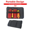 10Pcs Interchangeable Blade VDE Insulated Screwdriver Set with Case Magnetic 500V Home and Professional Use Electricians Tools