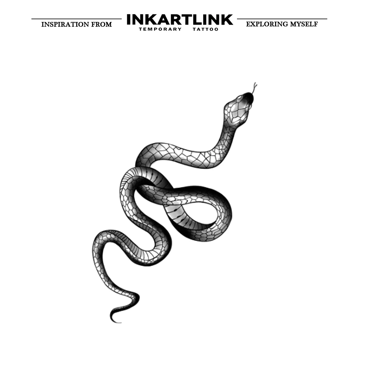 Snake temporary tattoo sticker, waterproof magic tattoo, lasts to 15 days fake tattoo, semi permanent tattoo 3