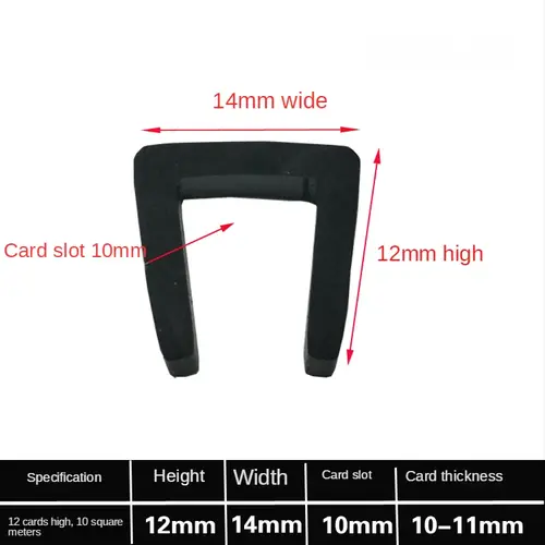 1/2/3/5/10M Black Rubber Edge Strip U Section Anti Oil Seal Edge Shield Encloser Inner Width 0.5-10mm High 5-15mm - Image 19
