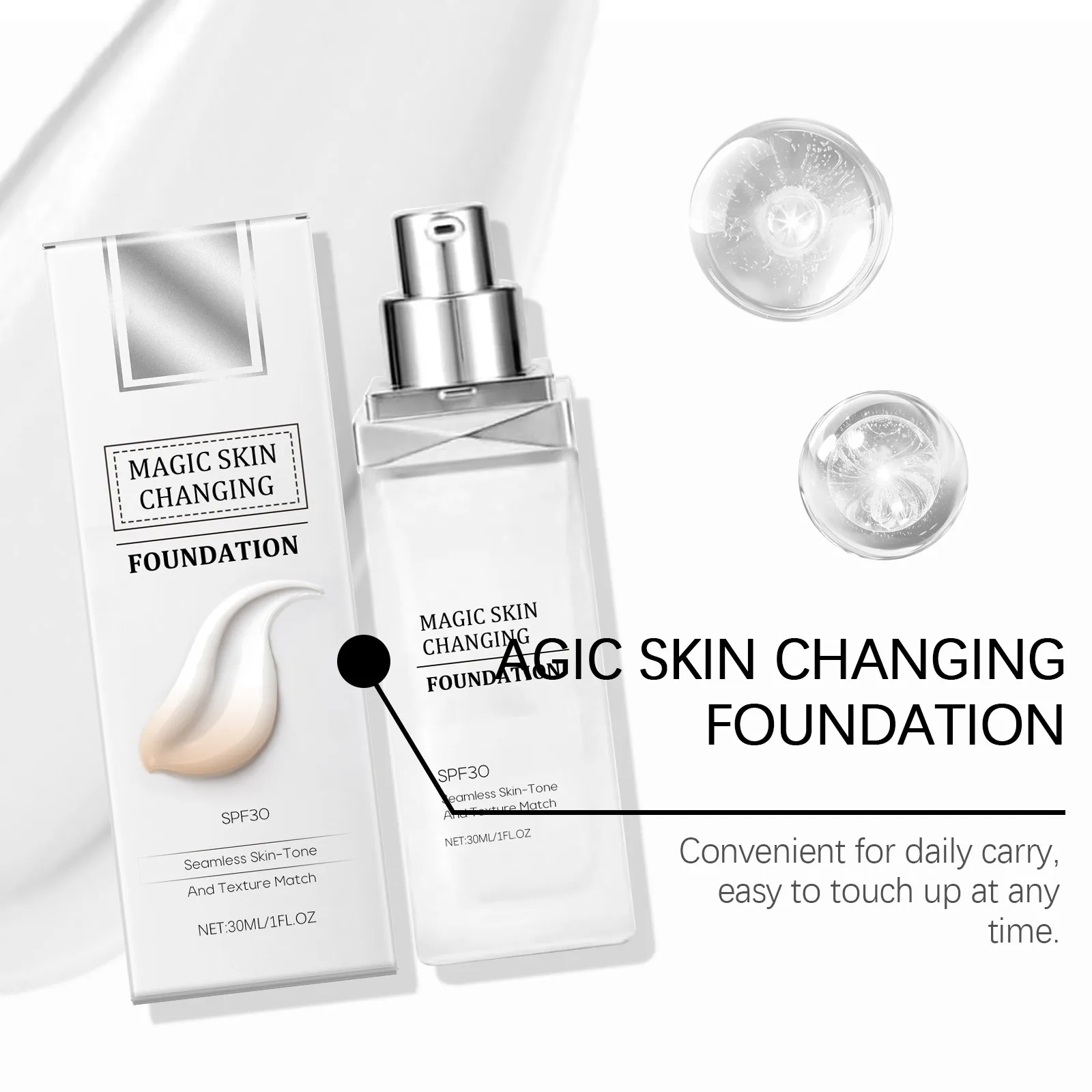 Foundation Makeup Base Liquid 30ml For Women Girls