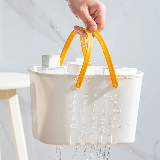 Shower Caddy Basket, Portable Shower Tote, Plastic Organizer