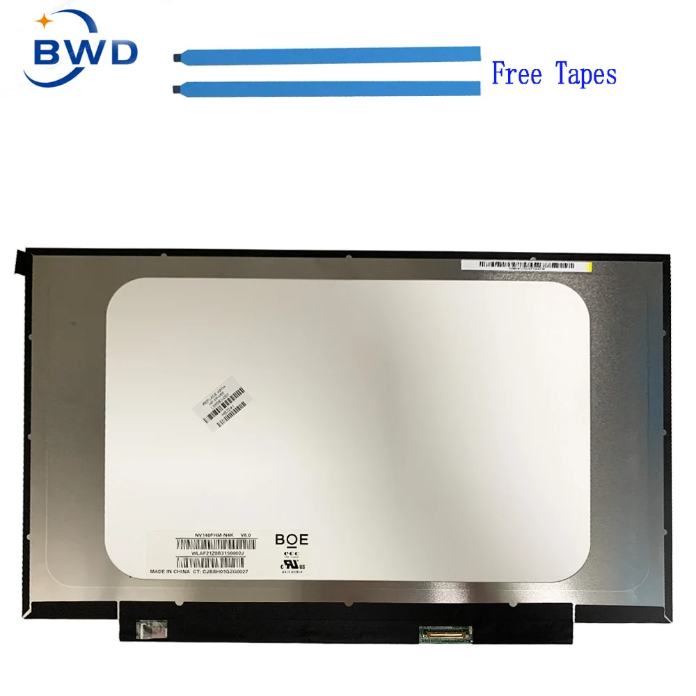Painel Lcd do Portátil Nv140fhm-n4k 14.0 Polegada Ips Fhd 30 Pinos de Tela para hp Elitebook 840 g6 14u L98563001 - Imagem 2