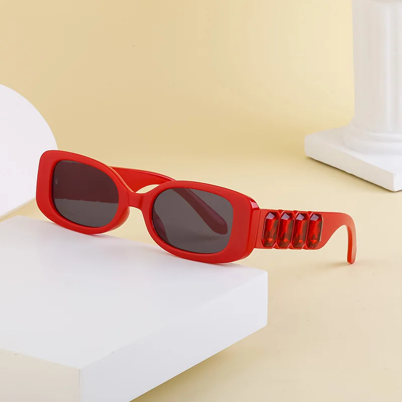 

Punk Rectangle Glasses Retro Sunglasses Women Trend Square Diamond Sun Glasses Men Designer Luxury Eyewear Grunge Y2k Goggles