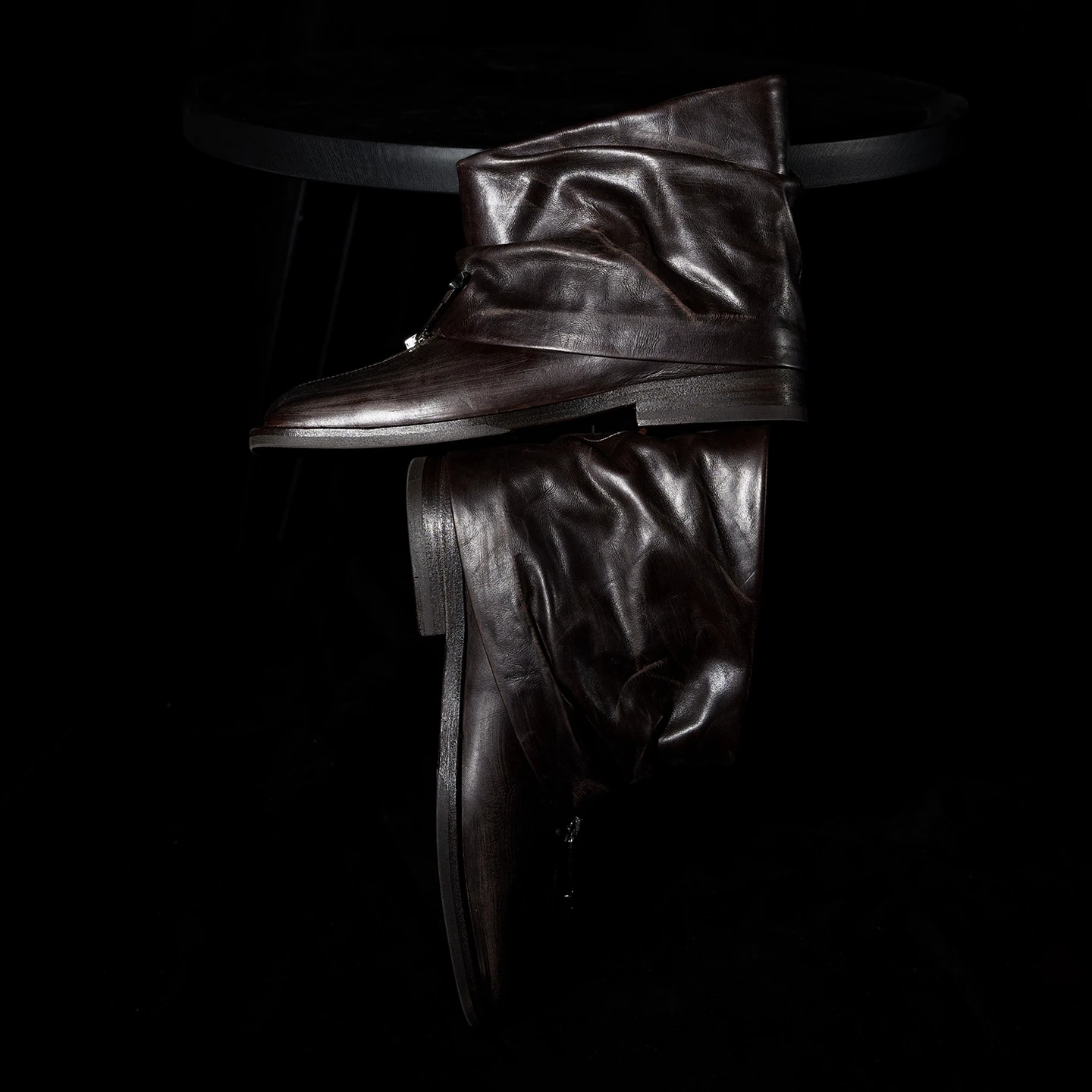 Handmade Genuine Leather Ankle Boots Detail 3