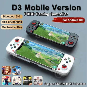 Wireless BT 5.0 Controller di gioco estensibile per telefono cellulare Android IOS Gamepad Joystick Eat Chicken Gamepad per PS4 Switch PC 1