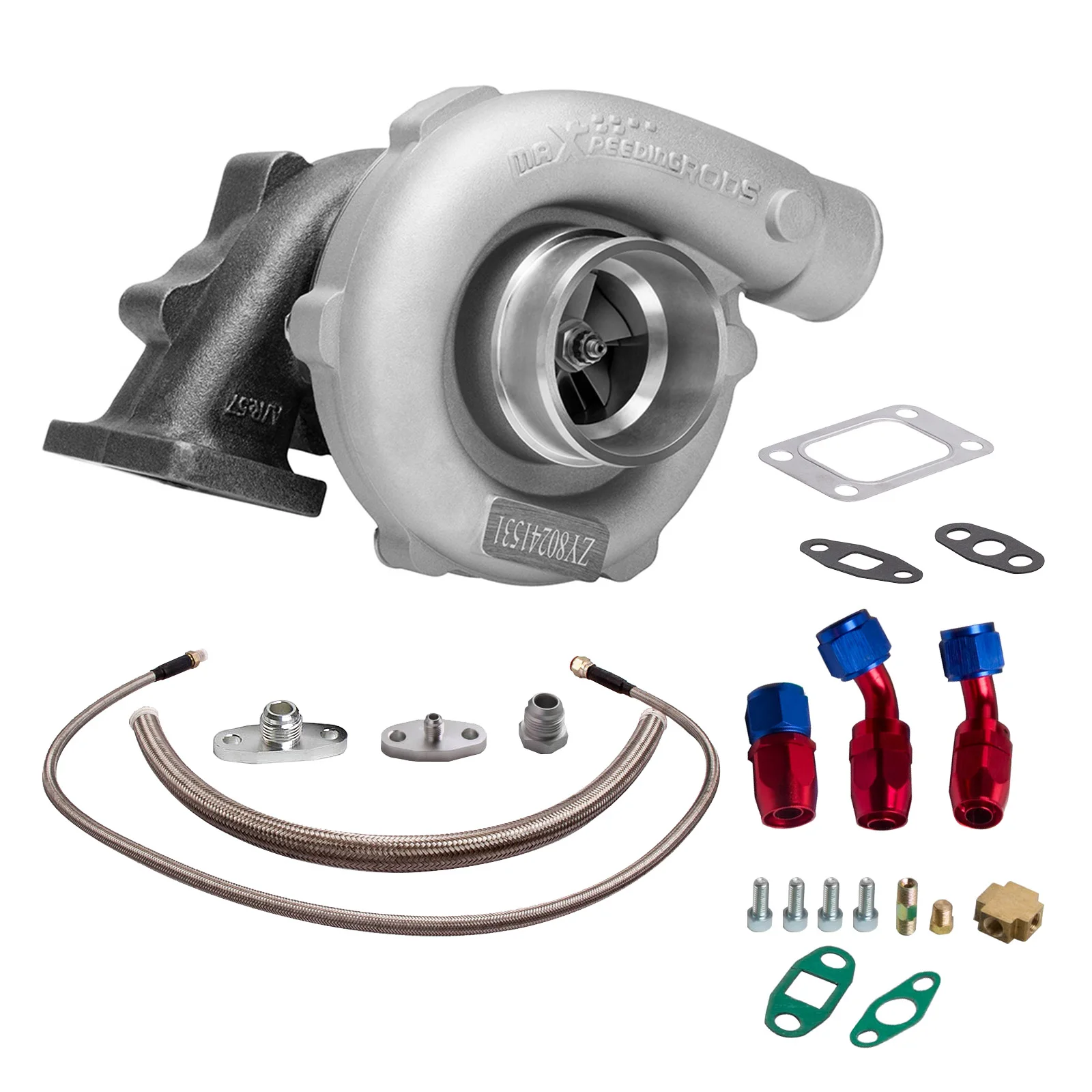 T3/T4 Turbo Charger Linea Di Ritorno Dell'Alimentazione Del Carburante A 5 Bulloni E Olio Per Bmw 325I 323I E36 E46