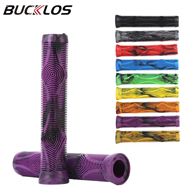 BUCKLOS Mountain Bike Grips Color Ultralight Extension Bicycle Handlebar Grip Non-slip Soft Mtb Cuffs Cycling Grips Cover