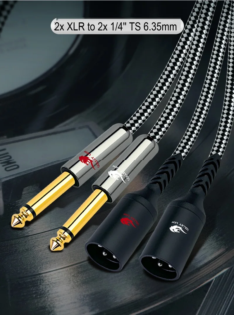tisino Cable de 3,5 a XLR no balanceado adaptador de conector acho
