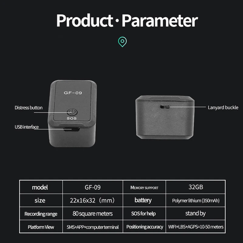 GPS Tracker GPS Locator Anti Lost Tracker Bluetooth Tracker Bluetooth GPS Tracker Mini GPS Tracker Security Protection Anti-theft Portable Trackers Precision Locator Anti-Lost Recording Tracking Device