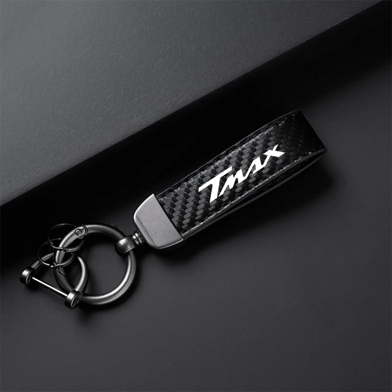 Premium Leather Motorcycle Keychain Accessory