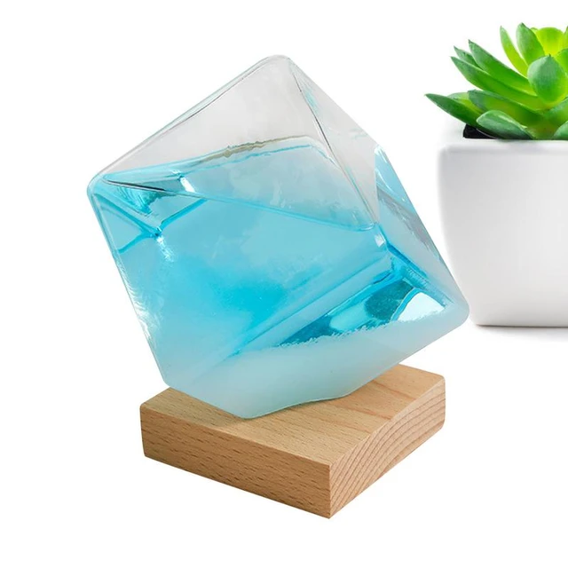 Storm Glass Weather Predictor Large Cube Creative NordicStyle Decorative  Weather GlassOn Home & Office Practial Desk Ornament - AliExpress