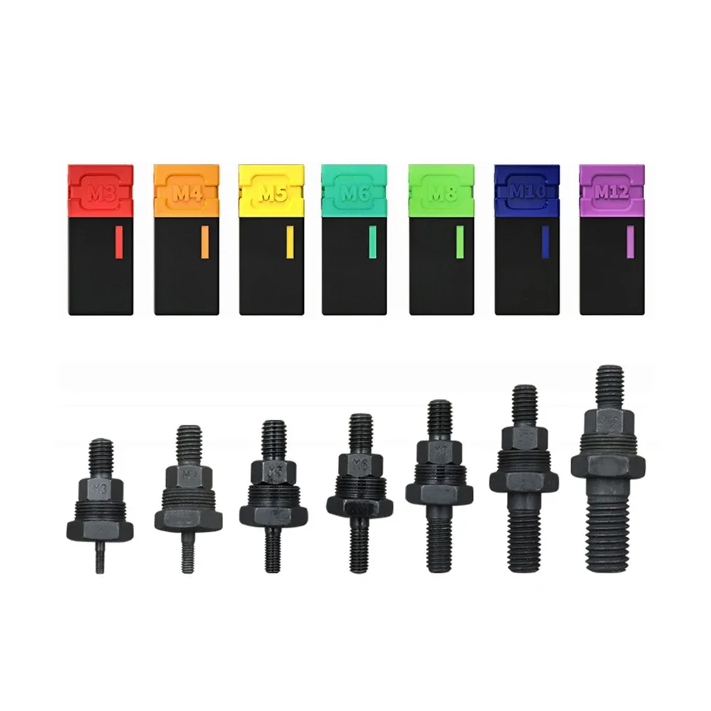 M3-M12 Rivet Nuts Rivetnut Flat Head Insert Nut Rivet Nut Tool Manual Mandrels Metric Threaded Nutsert Bolt Kit rivet nut tool rivet nuts set