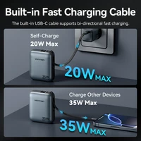 Vention 10000mAh Power Bank Fast Charging PD 35W Portable Mini PowerBank for iPhone 17 16 15 Xiaomi External Battery Charger - Image 4
