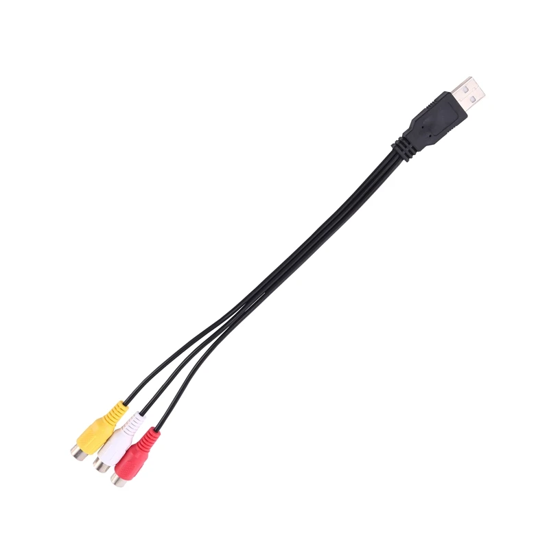 Usb  ÷ 3 Rca    ȯ  Av A/V ̺, Hdtv Tv ڷ ̾ ڵ Usb Rca ̺, 1 