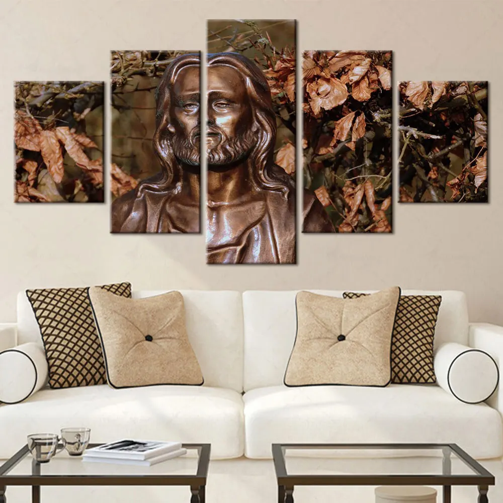 

Artsailing HD Print Christian Painting Modular Pictures 5 Piece Jesus Christ Frame Wall Art Poster Modern Home Decoration Canvas