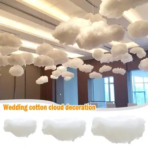 KODORIA Artificial Cloud Props Imitation Cotton 3D Cloud Room DIY Decorative Hanging Ornament Decoration Art Stage Wedding Party for Stage Show