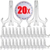 2/3/4 Inch Plastic Plate Display Stand Foldable Kitchen Dish Tableware Display Stand Picture Frame Holders for Home Table Decor 1