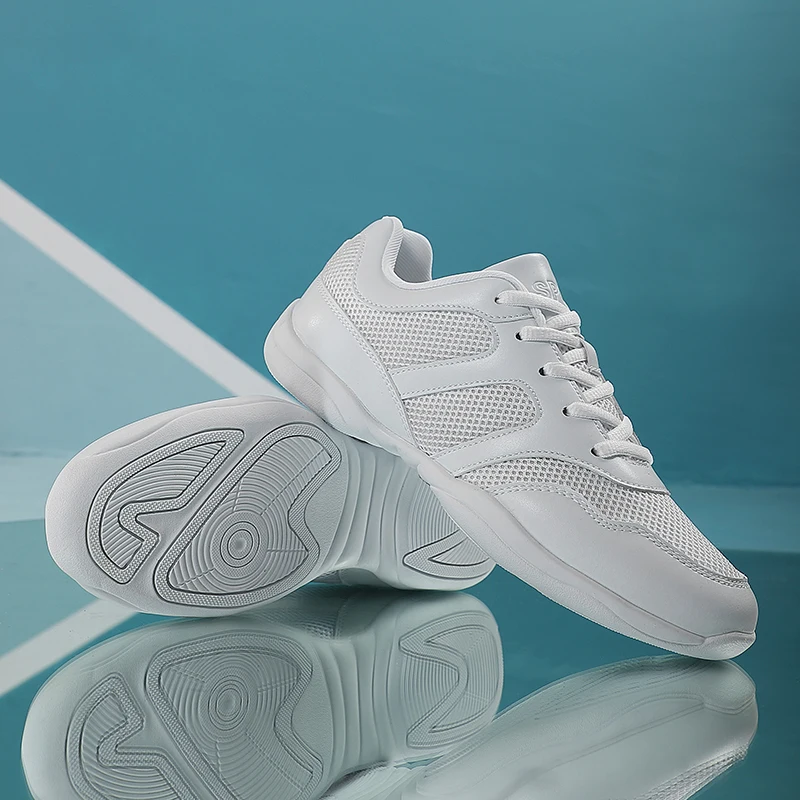 Girls Cheer Shoes for Women White Cheerleading Dance Sneakers Youth School Walking Shoes Athletic Training shoes