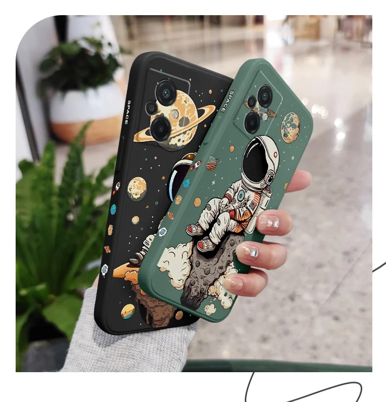 جراب هاتف سيليكون زحل لطيف للأطفال ، غطاء لهاتف xناومي بوكو M6 X6 F6 M5 M5S F5 X5 F4 X4 M4 F3 X3 F2 Pro X2 C40 4G 5G GT NFC