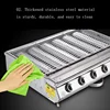 BBQ Grill Gas LPG Griddle Barbecue Tool Gas Burner No Oil Fume Pollution Roast Meat Adjustable Height Outdoor BBQ 5