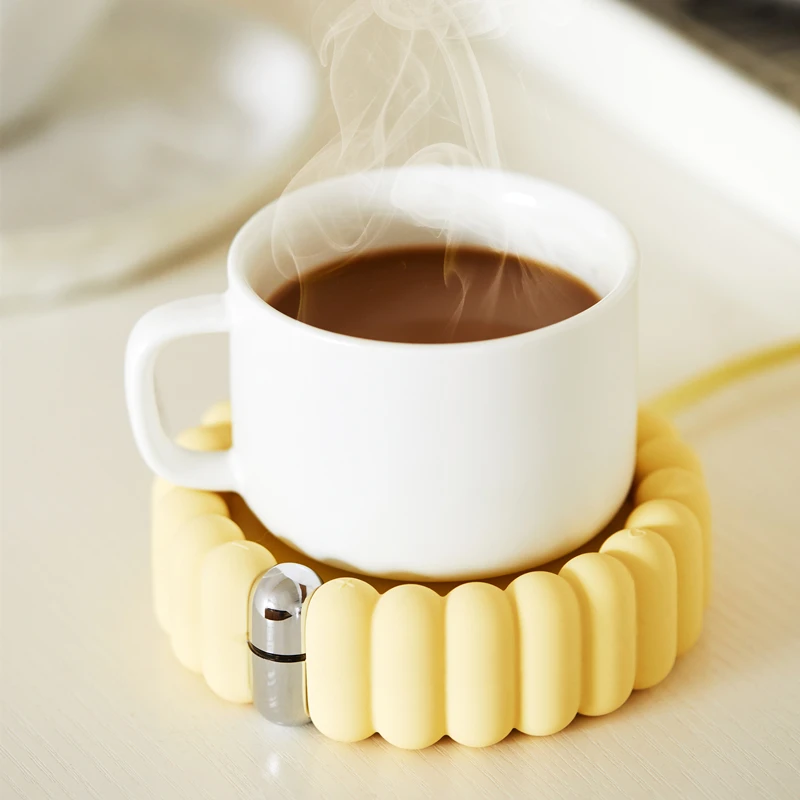 Chauffe-tasse à café pour bureau, arrêt automatique, plaque chauffante,  chauffe-tasse à café électrique pour utilisation au bureau, à la maison,  tasse 