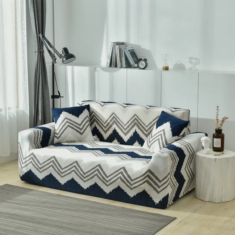 Striped Sofa Covers Spandex for Pets Furniture Protector Cloth Cover