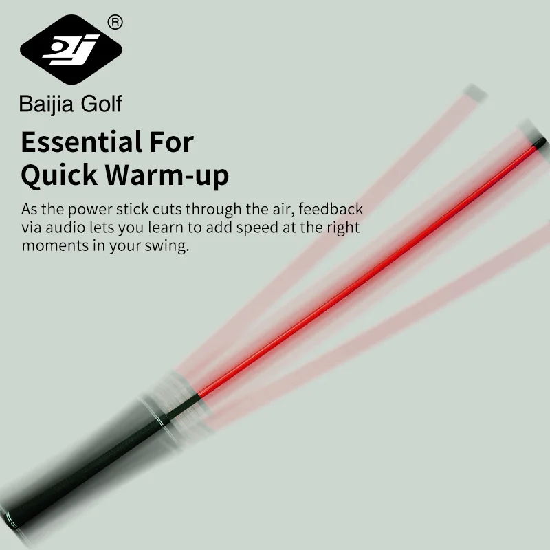 Golf Swing Power Stick - Red, Golf Strength Trainer Improves Flexibility, Rhythm, Rhythm, Balance and Power 4