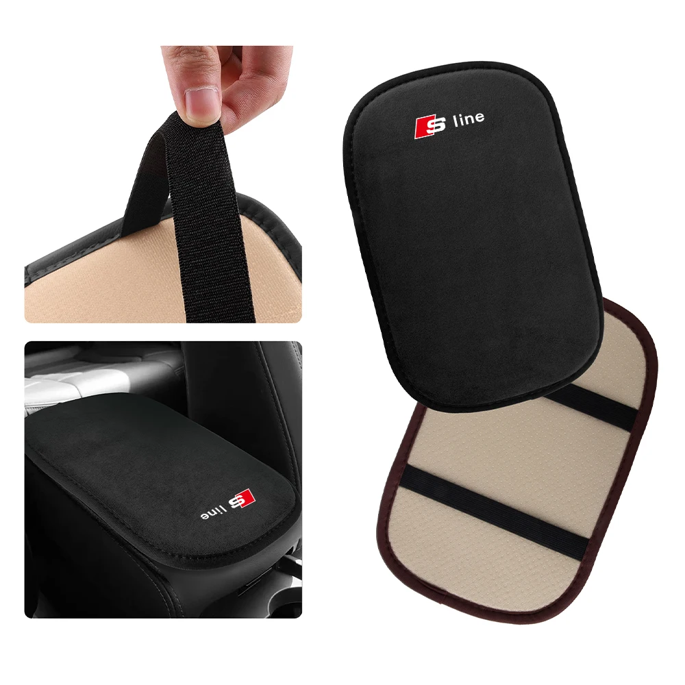 Luxurious Car Suede Armrest Cushion and Protection Pad