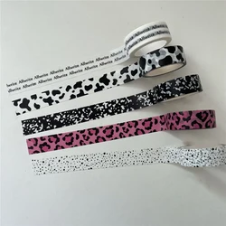 Autocollant de décoration motif de vache, 1 pièce, bande de masquage, pour le compte à main, Washi, Kawaii, papeterie pour Scrapbook, pour carnet de notes 