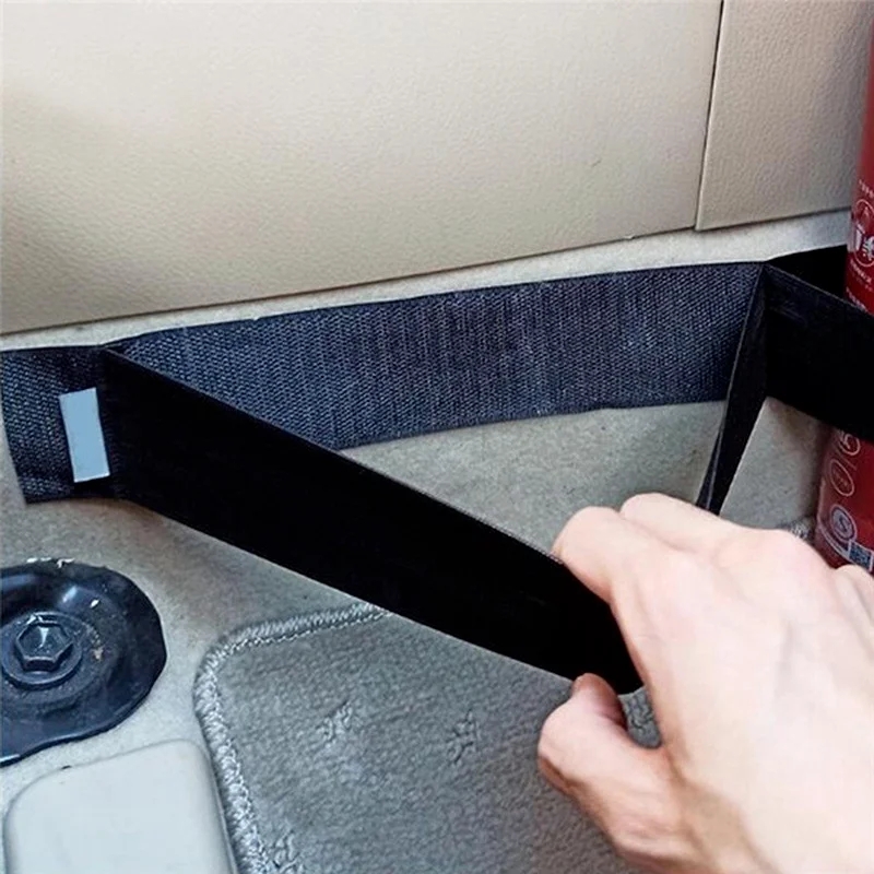 Car Trunk Straps Car Trunk Storage Fixing Elastic Belt Organizer Tapes Fire Extinguisher Fixed Auto Interior Stowing