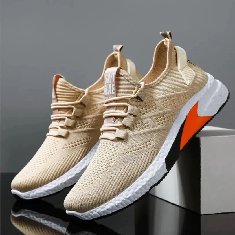 

New Men's Mesh Breathable Running Shoes Gym Sneakers Outdoor Comfortable Fitness Trainer Sport Lightweight Walking Jogging