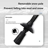 1pc Aluminium Alloy Teleskopic Stick Hiking Poles Bastão De Trekking Walking Stick Ultralight Absorber Walking Cane Alpenstock 3