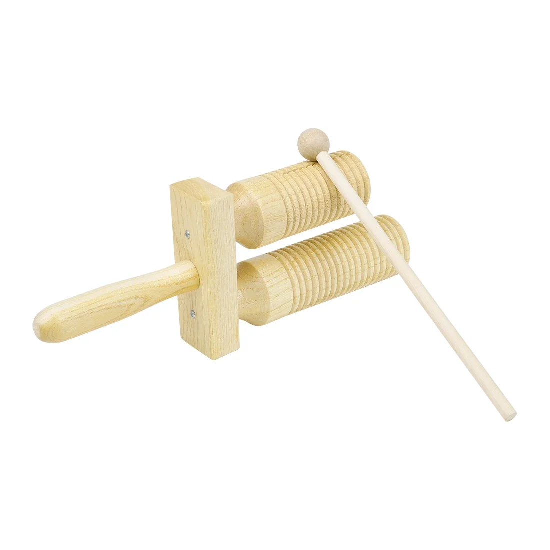 IRIN Toddlers Music Toys Wooden Environmental Double-Tone Tube Maracas Percussion Musical Instrument Children Gift With Stick