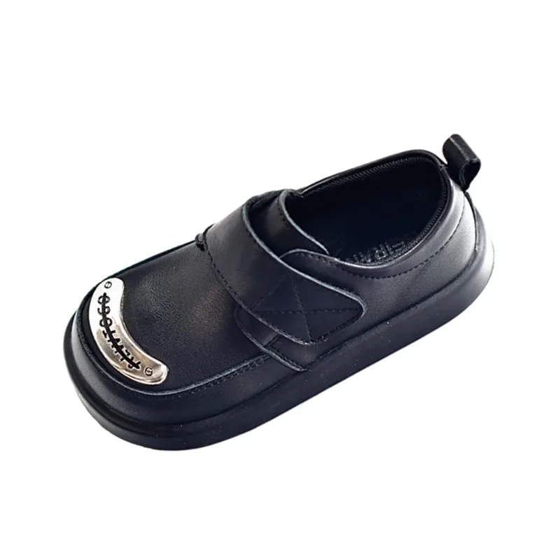 Full Grain Leather Boys Leather Shoes Spring Autumn Cow Baby Girls School Shoes Children's Casual Flat