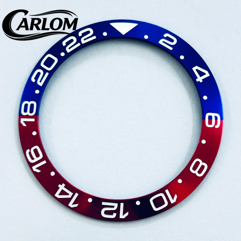 Black, Blue, Green Ceramic Aluminum Sloping Bezel Insert