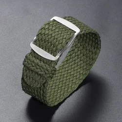 Universal Nylon Canvas Woven Watch Strap - 22mm (Army green)