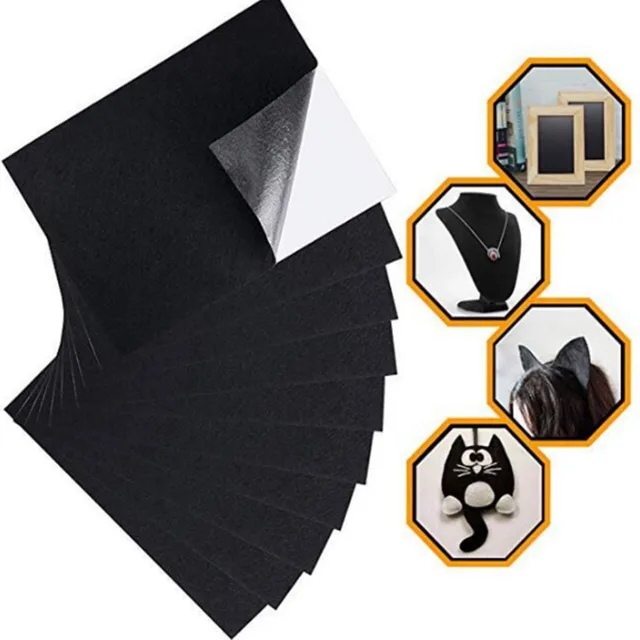 3PCS Self Adhesive Felt Sheet with Adhesive Backing, Peel and Stick A4 Size