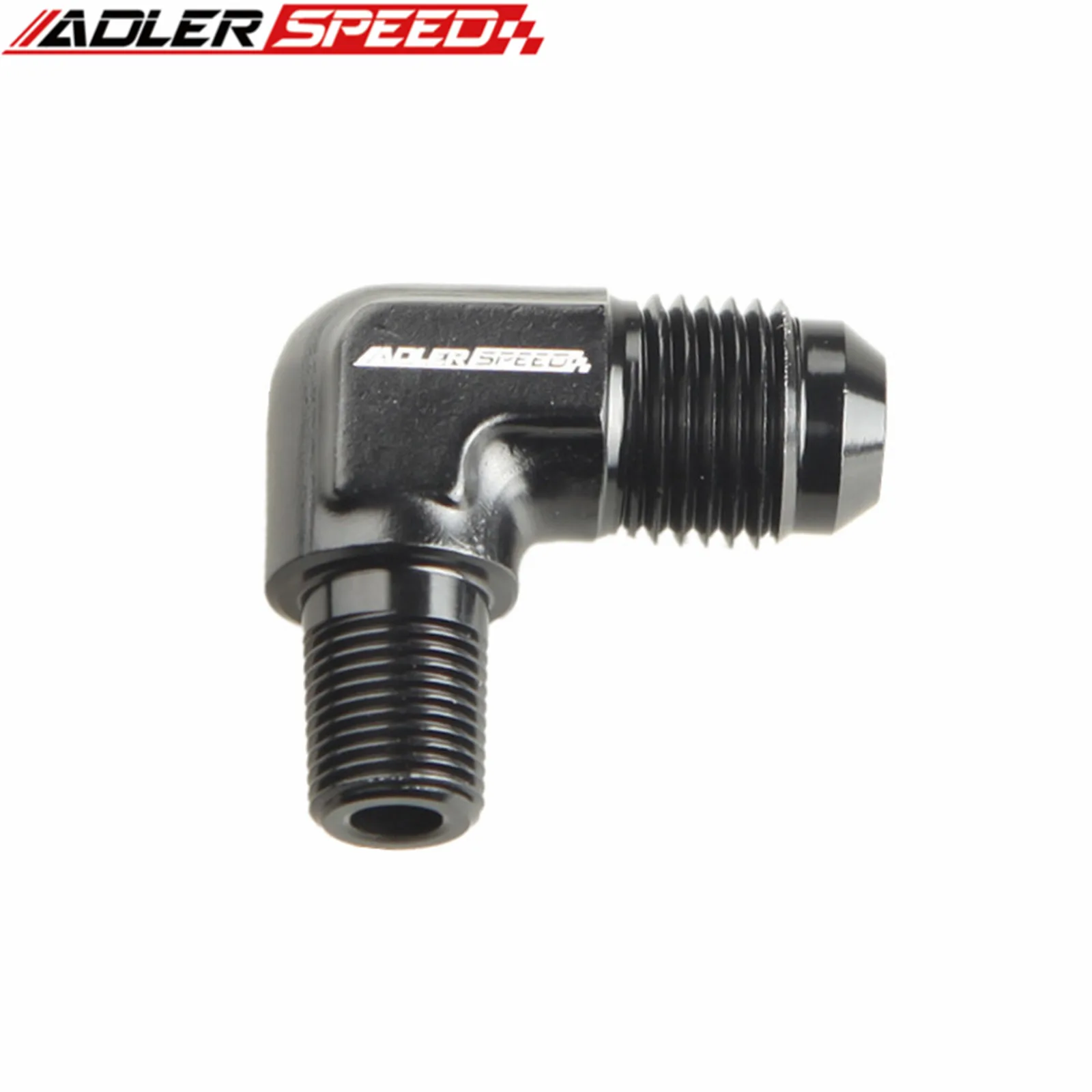 AN To NPT Adapter Fittings – Straight & 90 Degree, Black Anodized Aluminum (AN6, AN8, AN10 To 1/4" NPT, Etc.)