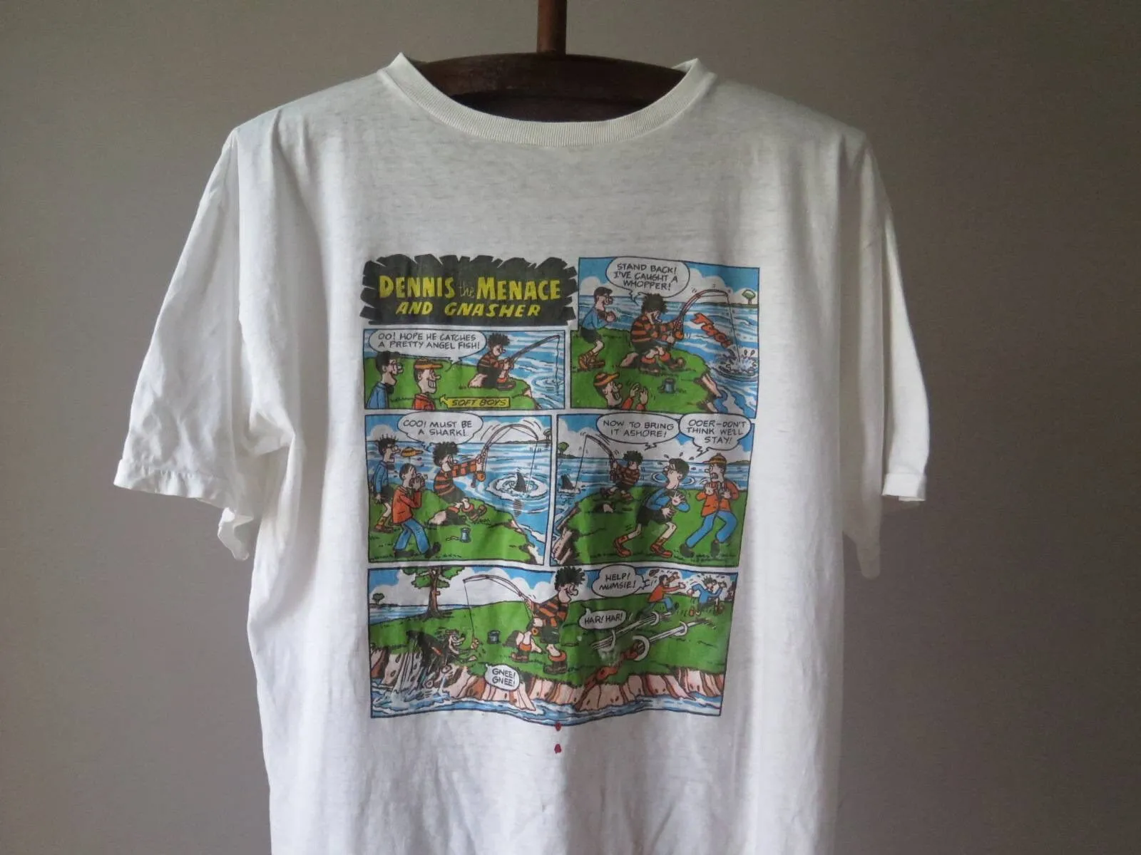 T-Shirt Vintage Dennis The Mind T-Shirt The Beano Comic D C