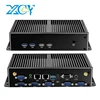Fanless Industrial IoT Mini PC i7-5500U Windows Linux 6x COM-RS232 1x RS485 Adjustable 2x 2.5G Ethernet SIM Slot Mini PCIe Slot 1