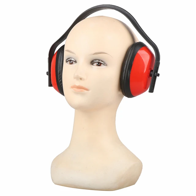 Protector auditivo plástico antichoque auriculares reducción de ruido  insonorizados Earmuf Y4 