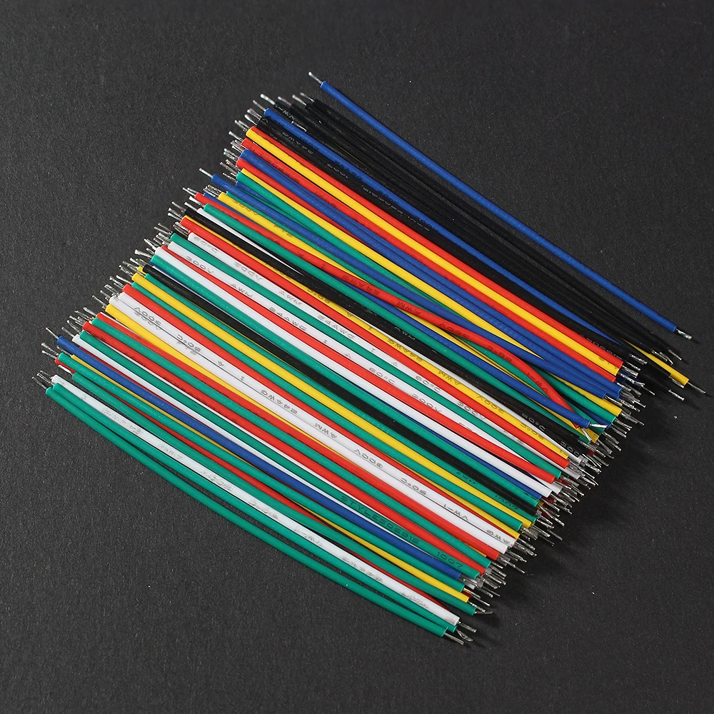 Premium 120-Piece Multi-Color Electronic Wire Kit – 24AWG & 26AWG Tinned Jumper Wires