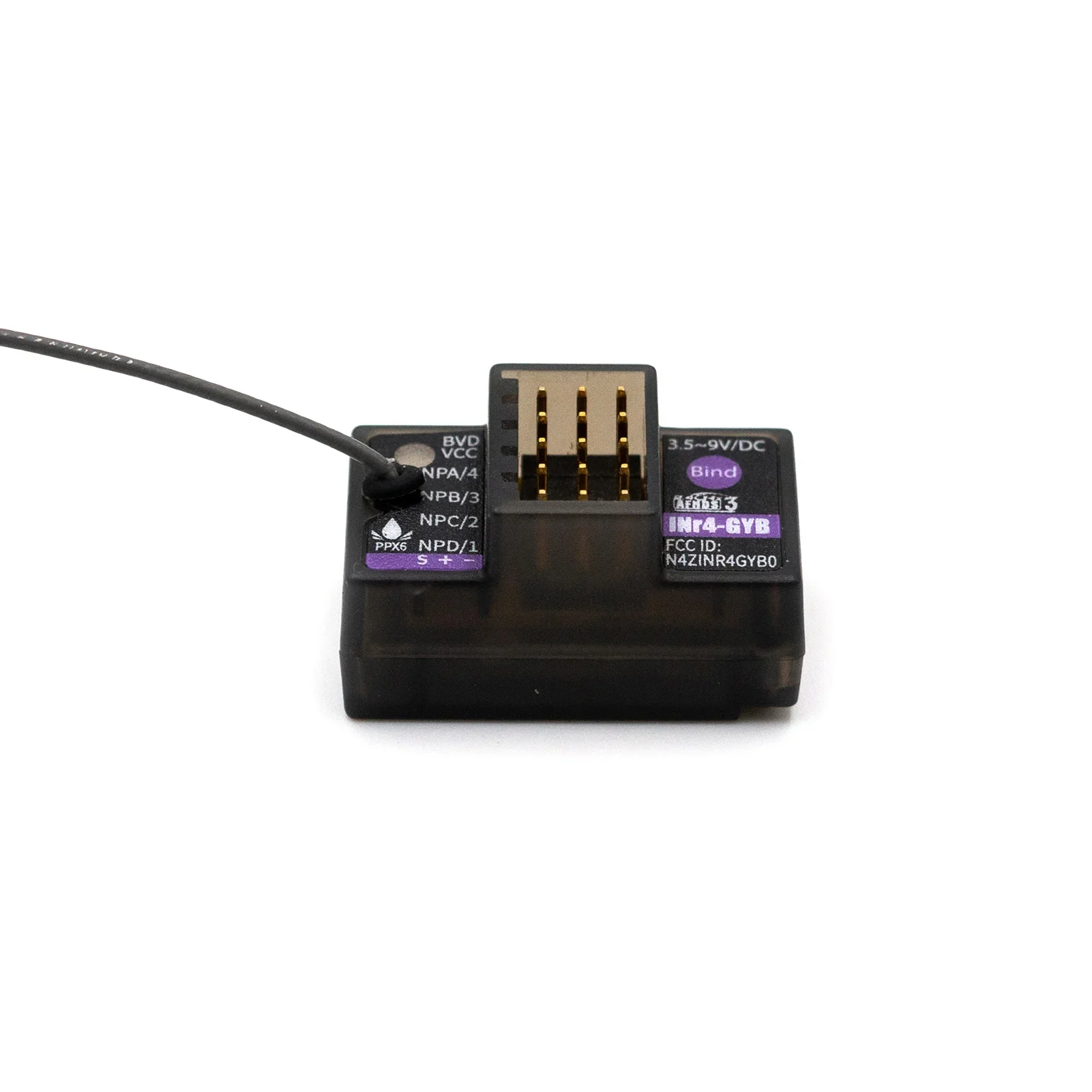Flysky INr4-GYB Récepteur 4 Canaux Gyroscopique pour NB4 Noble Lite Pro