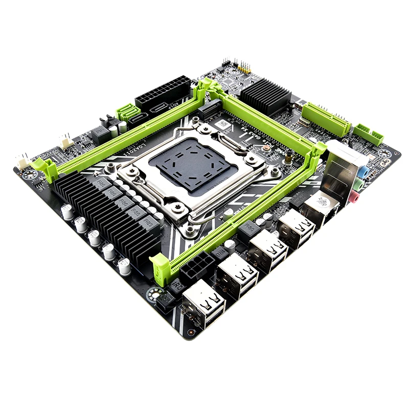 Motherboard Kit Grupo Lga 2011 Intel Xeon e5 2650 v2 2x8 = 16g Memória Ddr3 1600 Ecc Combo Servidor Nvme Sata X79d 2.0 - Imagem 2