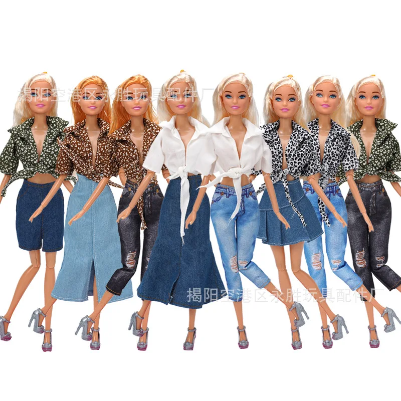 Nueva ropa para muñeca caliente adecuada para muñeca Barbie de 30cm, accesorios para muñeca BJD, juguete para muñeca con bisagra DIY para niña