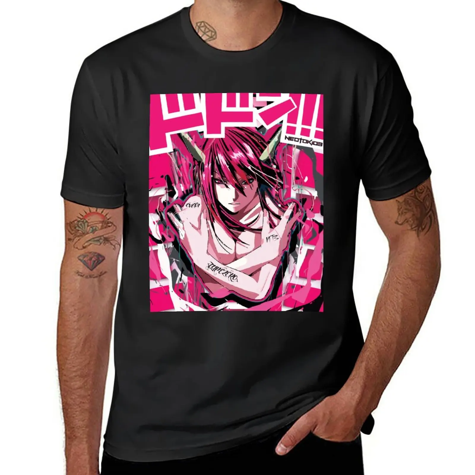 

New Lucy – Elfen Lied - Queen Diclonius Design ドドーン Editon T-Shirt custom t shirt heavyweight t shirts mens tall t shirts